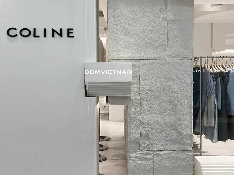 Tấm ốp đá siêu nhẹ-cửa hàng thời trang Coline