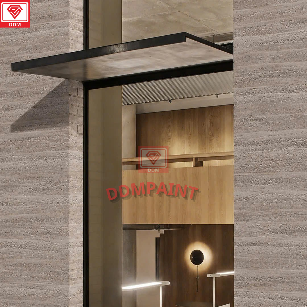 Tấm ốp đá dẻo vân đất nện D D M ứng dụng cho nhà ở, biệt thự, khách sạn và công trình thương mại