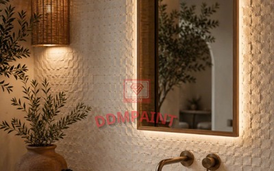 Tấm Ốp Đá Dẻo Vân Gạch Mosaic | Công Trình Thực Tế D D M